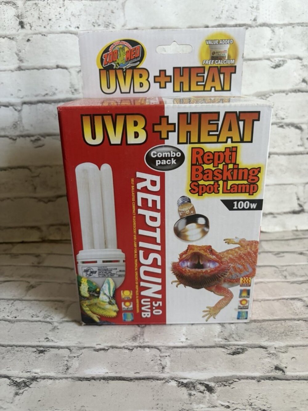 Zoo Med Reptisun 5.0 UVB Basking Spot Lamp 100w NIB